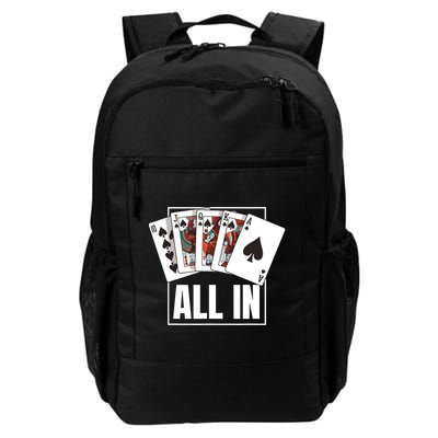 Poker Shirt Royal Flush All In Poker Player Texas Holdem Backpack