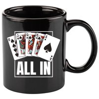 Poker Shirt Royal Flush All In Poker Player Texas Holdem 11oz C Handle Ceramic Mug