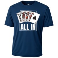 Poker Shirt Royal Flush All In Poker Player Texas Holdem Cooling Performance Crew T-Shirt
