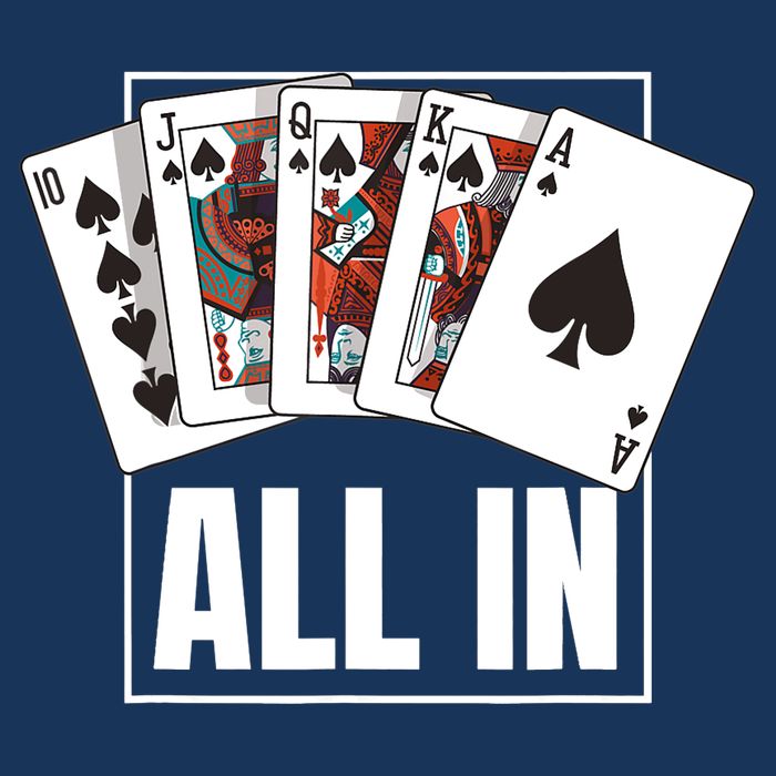Poker Shirt Royal Flush All In Poker Player Texas Holdem Cooling Performance Crew T-Shirt