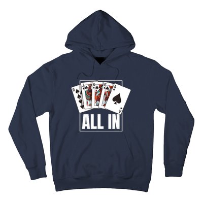 Poker Shirt Royal Flush All In Poker Player Texas Holdem Hoodie