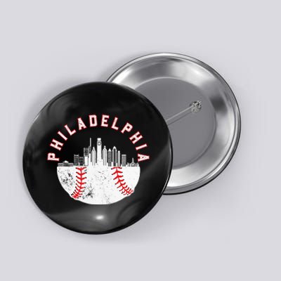 Philadelphia Skyline Retro P.H.I.L.L.Y Cityscape Button