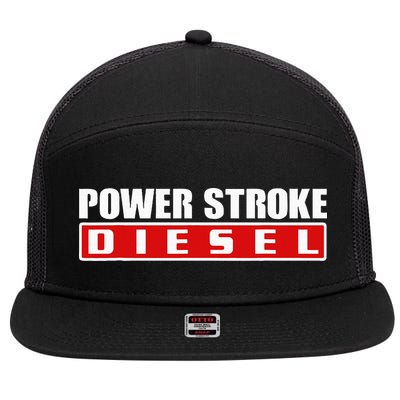 Power Stroke Roll Coal Turbo Diesels Powers Diesel Mechanic 7 Panel Mesh Trucker Snapback Hat