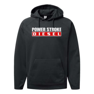 Power Stroke Roll Coal Turbo Diesels Powers Diesel Mechanic Performance Fleece Hoodie