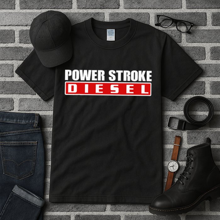 Power Stroke Roll Coal Turbo Diesels Powers Diesel Mechanic Tall T-Shirt