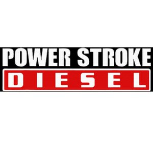 Power Stroke Roll Coal Turbo Diesels Powers Diesel Mechanic Bumper Sticker