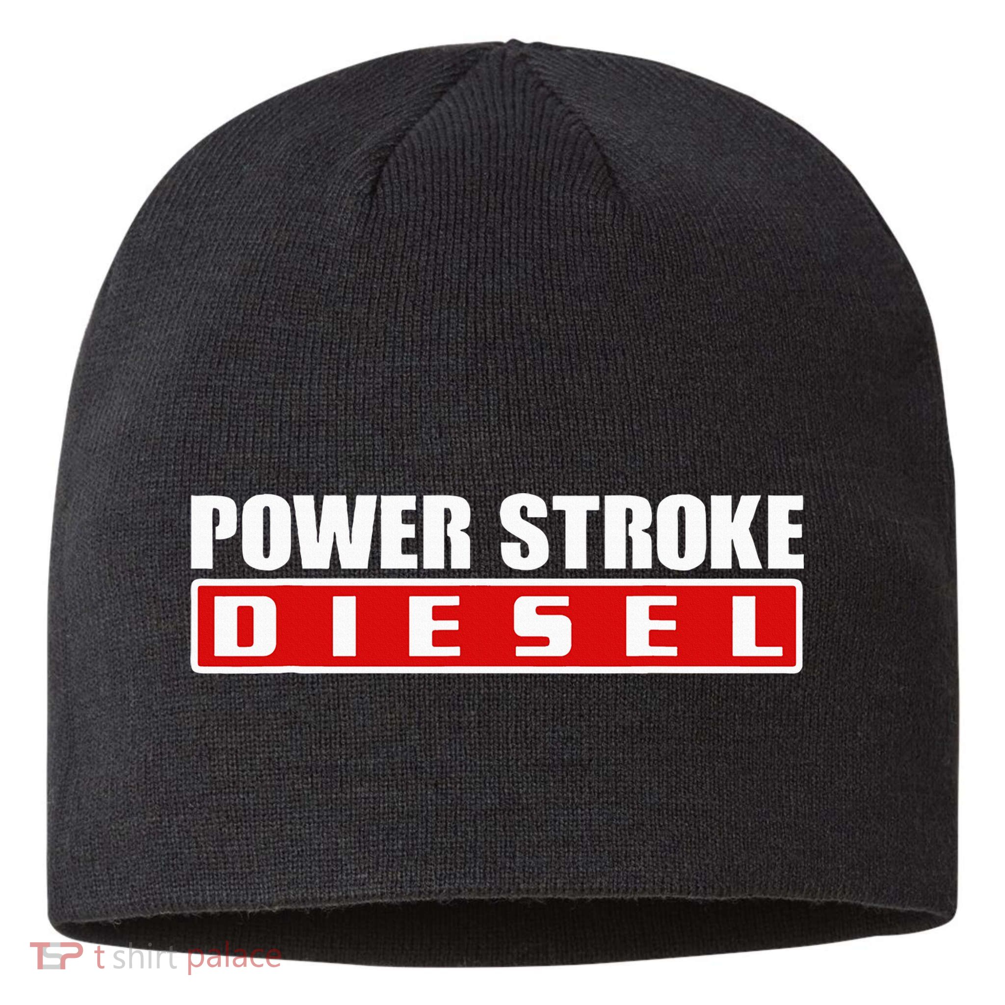 Power Stroke Roll Coal Turbo Diesels Powers Diesel Mechanic Sustainable Beanie