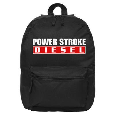 Power Stroke Roll Coal Turbo Diesels Powers Diesel Mechanic 16 in Basic Backpack