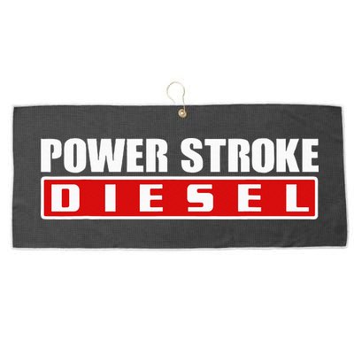 Power Stroke Roll Coal Turbo Diesels Powers Diesel Mechanic Large Microfiber Waffle Golf Towel