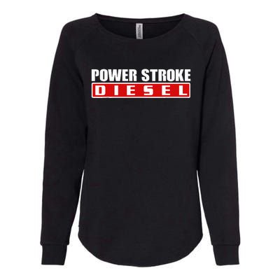 Power Stroke Roll Coal Turbo Diesels Powers Diesel Mechanic Womens California Wash Sweatshirt