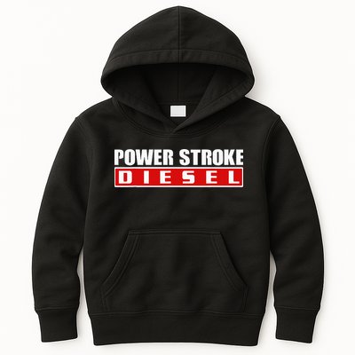 Power Stroke Roll Coal Turbo Diesels Powers Diesel Mechanic Kids Hoodie