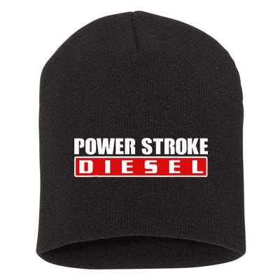 Power Stroke Roll Coal Turbo Diesels Powers Diesel Mechanic Short Acrylic Beanie