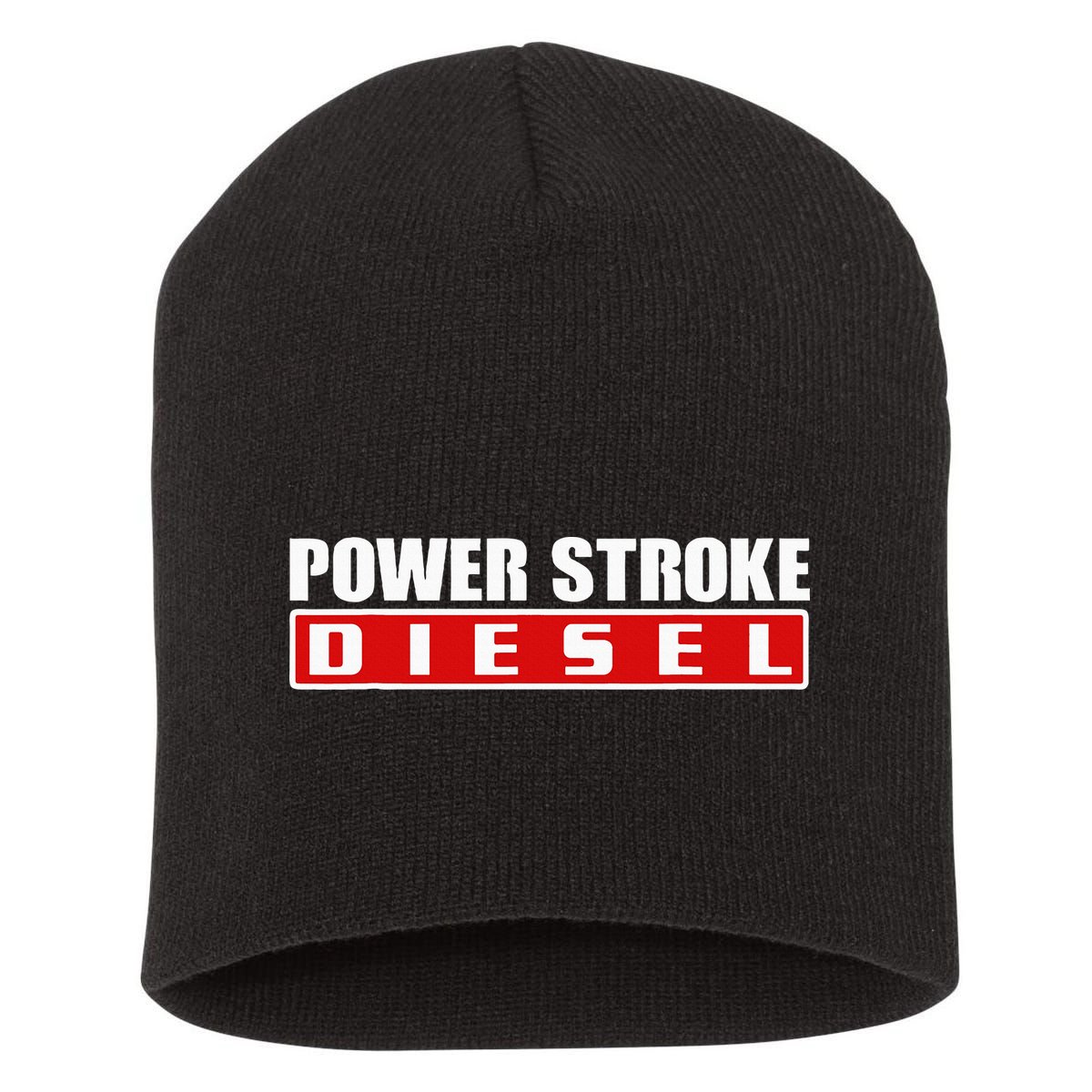 Power Stroke Roll Coal Turbo Diesels Powers Diesel Mechanic Short Acrylic Beanie