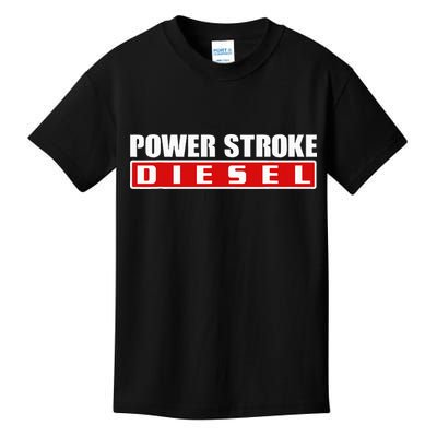 Power Stroke Roll Coal Turbo Diesels Powers Diesel Mechanic Kids T-Shirt
