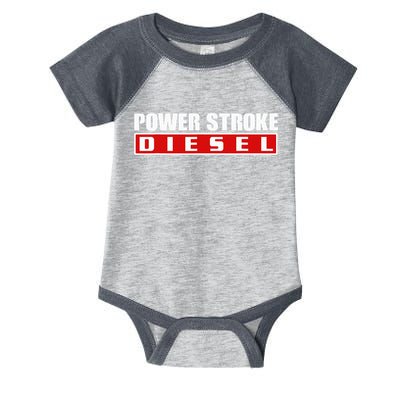 Power Stroke Roll Coal Turbo Diesels Powers Diesel Mechanic Infant Baby Jersey Bodysuit