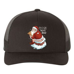 Pooping Santa Really Bad Naughty List Gift Christmas Yupoong Adult 5-Panel Trucker Hat