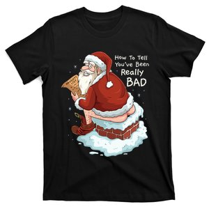 Pooping Santa Really Bad Naughty List Gift Christmas T-Shirt