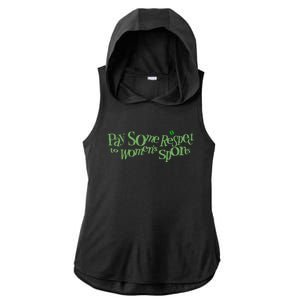 Pay Some Respect To Women Sports Ladies PosiCharge Tri-Blend Wicking Draft Hoodie Tank