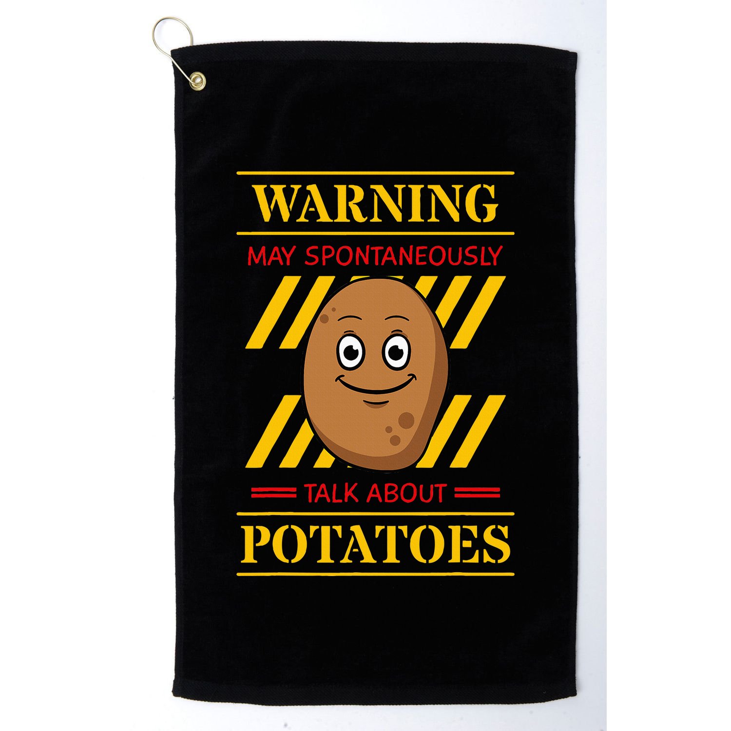 Potato Spud Root Vegetable Tater Vegan Lover Keto Gift Idea Golf Towel