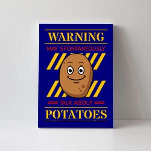 Potato Spud Root Vegetable Tater Vegan Lover Keto Gift Idea Canvas