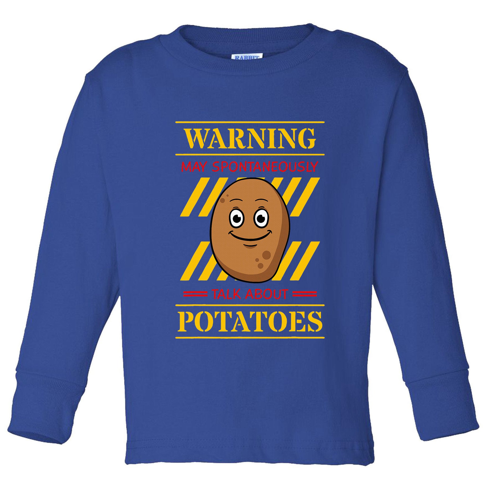 Potato Spud Root Vegetable Tater Vegan Lover Keto Gift Idea Toddler Long Sleeve Shirt