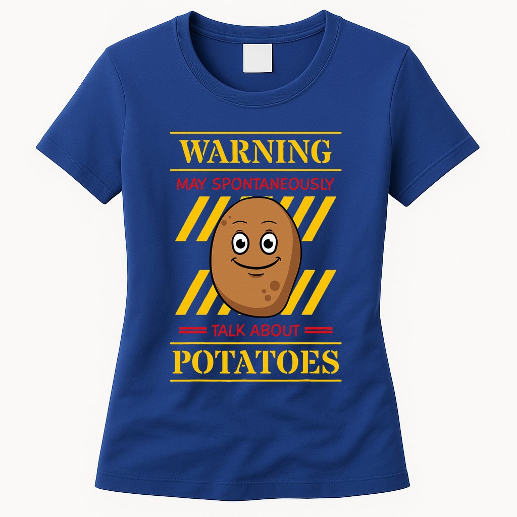 Potato Spud Root Vegetable Tater Vegan Lover Keto Gift Idea Womens T-Shirt