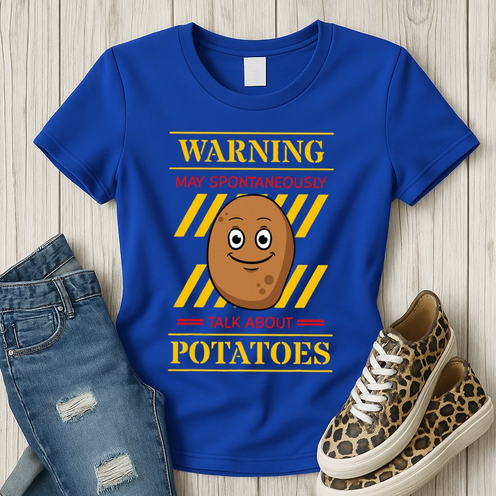 Potato Spud Root Vegetable Tater Vegan Lover Keto Gift Idea Womens T-Shirt