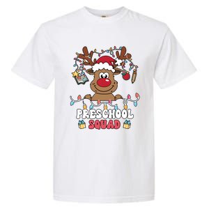 Preschool Squad Reindeer Christmas For Teacher & Students Garment-Dyed Heavyweight T-Shirt