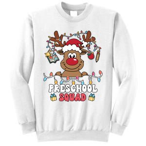 Preschool Squad Reindeer Christmas For Teacher & Students Sweatshirt