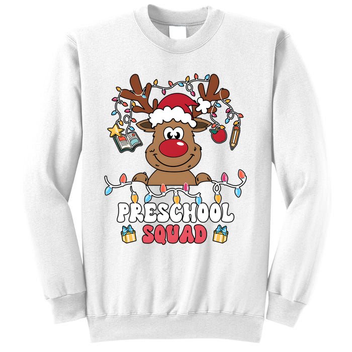 Preschool Squad Reindeer Christmas For Teacher & Students Sweatshirt