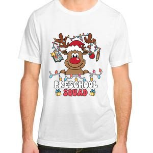 Preschool Squad Reindeer Christmas For Teacher & Students Adult ChromaSoft Performance T-Shirt