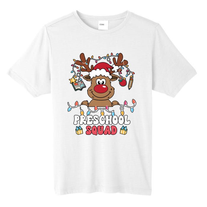 Preschool Squad Reindeer Christmas For Teacher & Students Tall Fusion ChromaSoft Performance T-Shirt