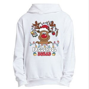 Preschool Squad Reindeer Christmas For Teacher & Students Urban Pullover Hoodie