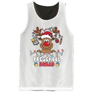 Preschool Squad Reindeer Christmas For Teacher & Students Mesh Reversible Basketball Jersey Tank