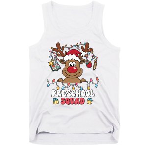 Preschool Squad Reindeer Christmas For Teacher & Students Tank Top