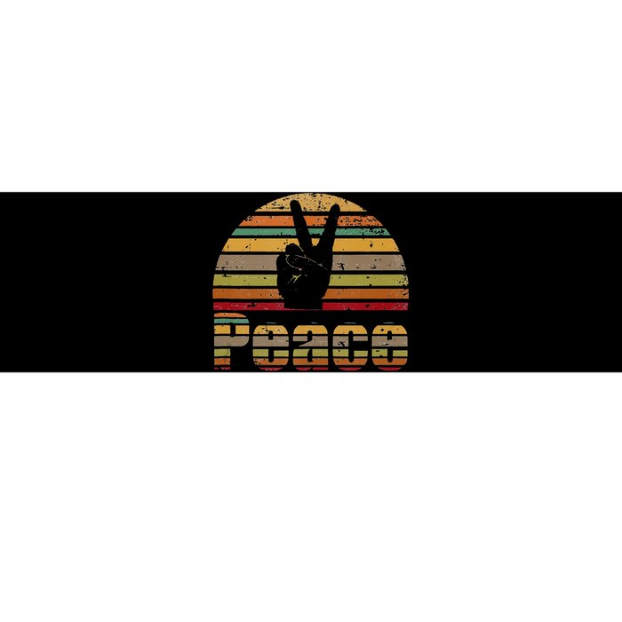 Peace Sign Retro Love 60s 70s Hippie Gift Bumper Sticker