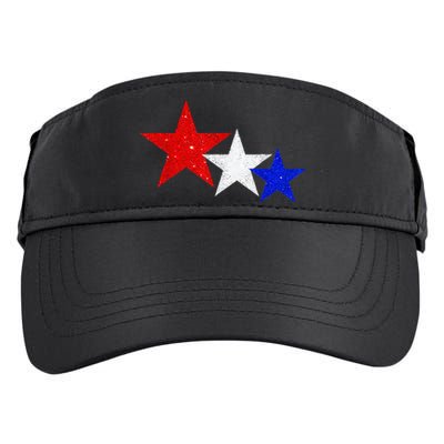 Patriotic Stars Red White Blue American 4th Of July Adult Drive Performance Visor