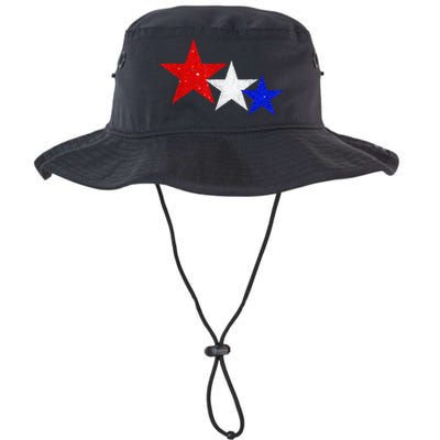 Patriotic Stars Red White Blue American 4th Of July Legacy Cool Fit Booney Bucket Hat