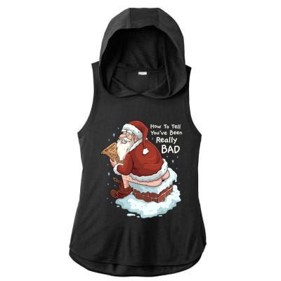 Pooping Santa Really Bad Naughty List Gift Christmas Meaningful Gift Ladies PosiCharge Tri-Blend Wicking Draft Hoodie Tank