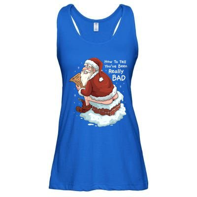 Pooping Santa Really Bad Naughty List Gift Christmas Meaningful Gift Ladies Essential Flowy Tank