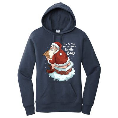 Pooping Santa Really Bad Naughty List Gift Christmas Meaningful Gift Women's Pullover Hoodie