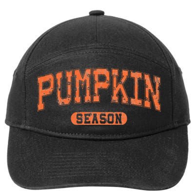 Pumpkin Season Retro Halloween Fall 7-Panel Snapback Hat