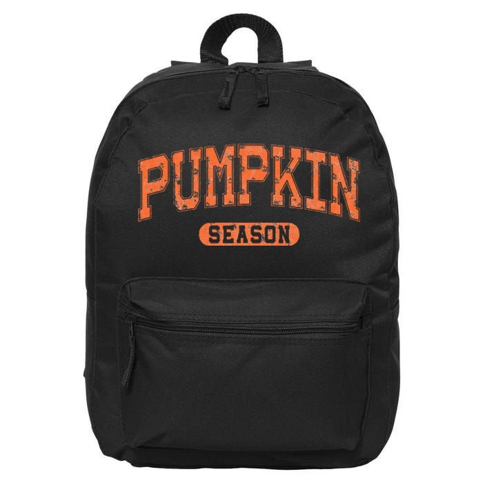 Pumpkin Season Retro Halloween Fall 16 in Basic Backpack