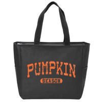 Pumpkin Season Retro Halloween Fall Zip Tote Bag