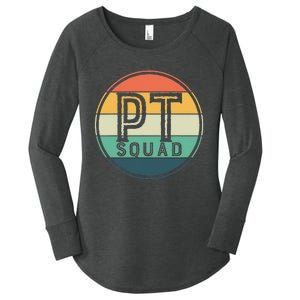 PT Squad Retro Physical Therapy Women's Perfect Tri Tunic Long Sleeve Shirt