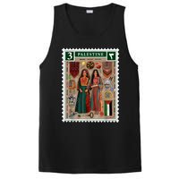 Palestine Stamp Retro Palestine Women Palestinian Flag Gaza PosiCharge Competitor Tank