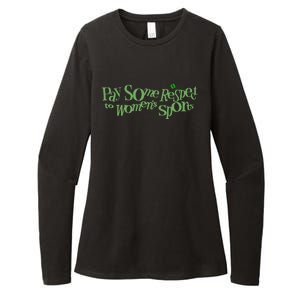 Pay Some Respect To Sports Womens CVC Long Sleeve Shirt