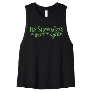 Pay Some Respect To Sports Women's Racerback Cropped Tank