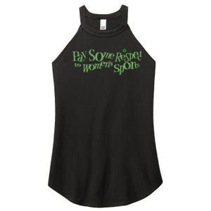 Pay Some Respect To Sports Women's Perfect Tri Rocker Tank