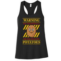 Potato Spud Root Vegetable Tater Vegan Lover Keto Gift Idea Women's Racerback Tank